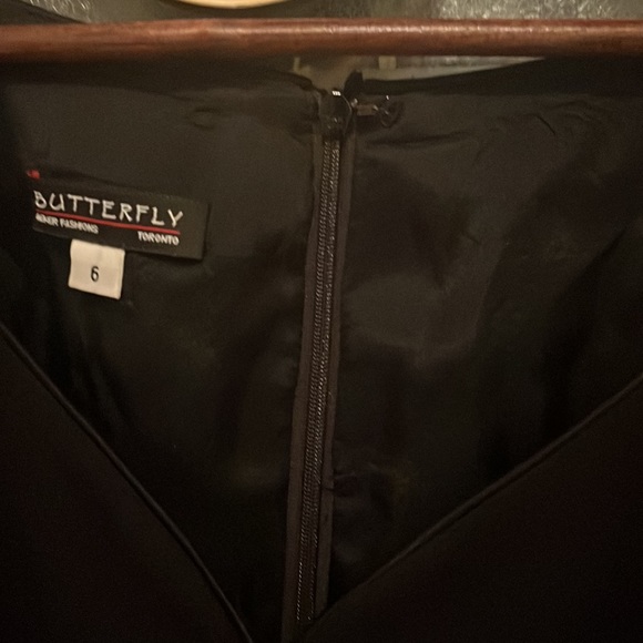 black dress rhinestone belt. hidden back zip one side belt loop need to sew on - Picture 4 of 7